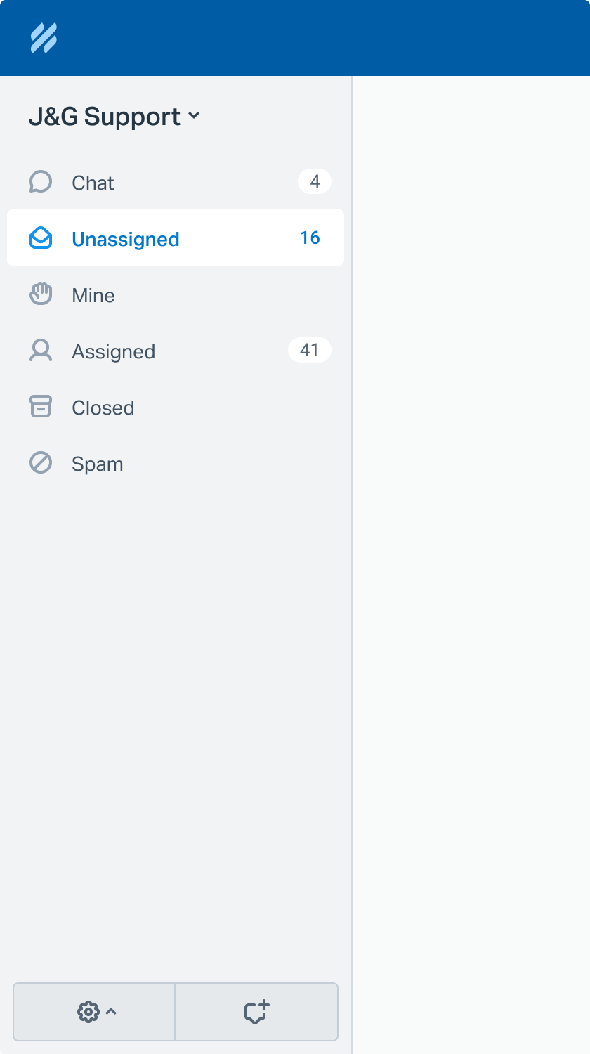Visual changes to the global nav to accomodate chat